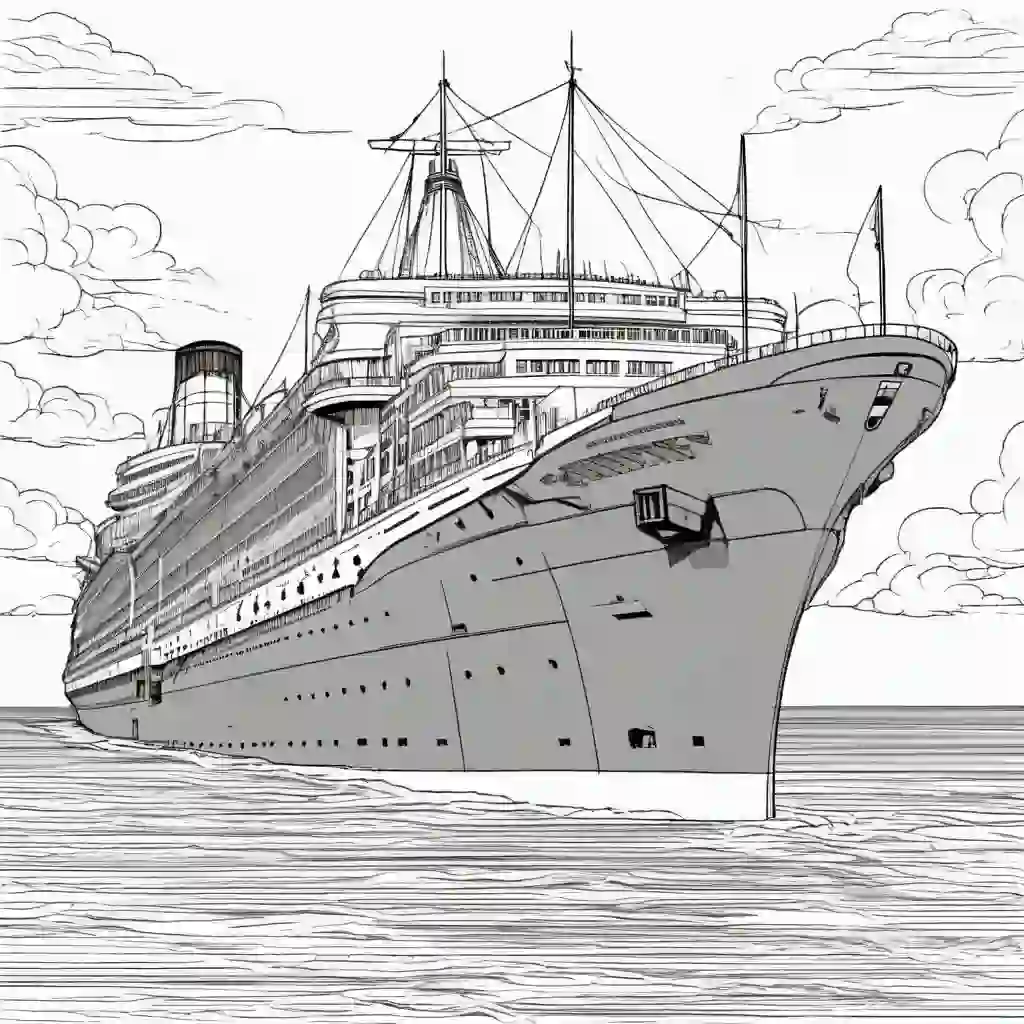 SS France coloring pages
